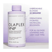 Load image into Gallery viewer, Olaplex No.4-P Blonde Enhancer Toning Shampoo 250ml