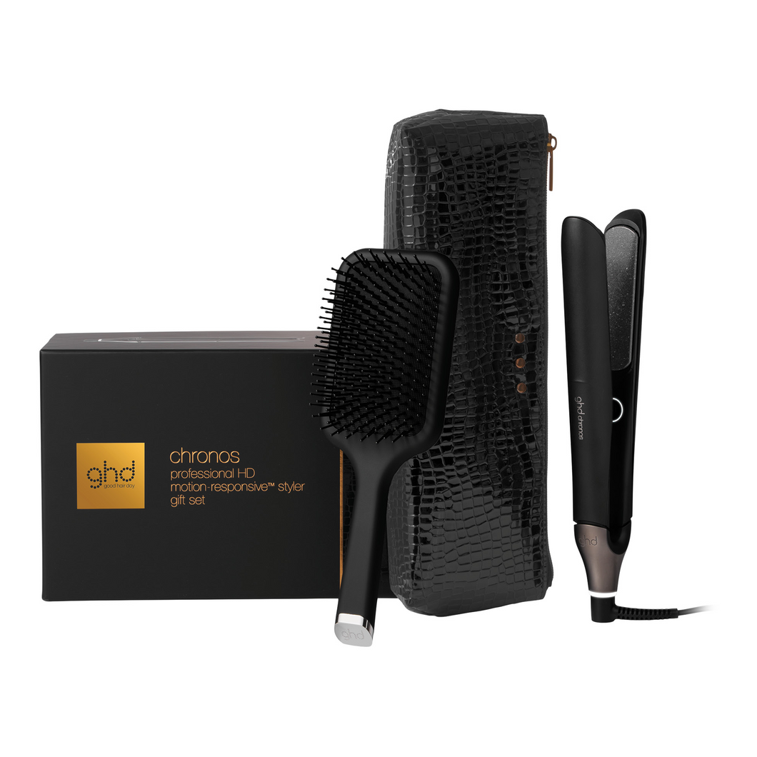ghd Chronos hair straightener gift set