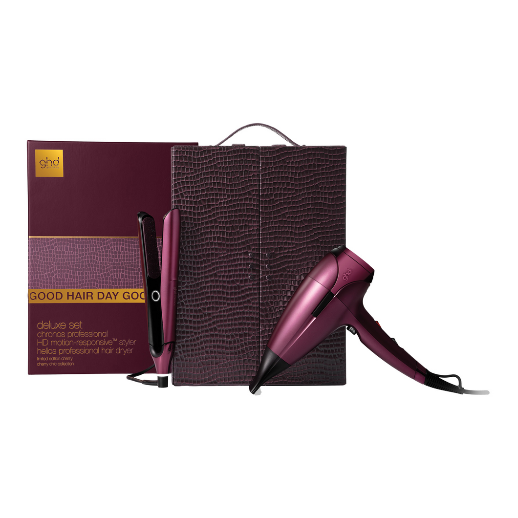 ghd Deluxe gift set in Cherry Chic